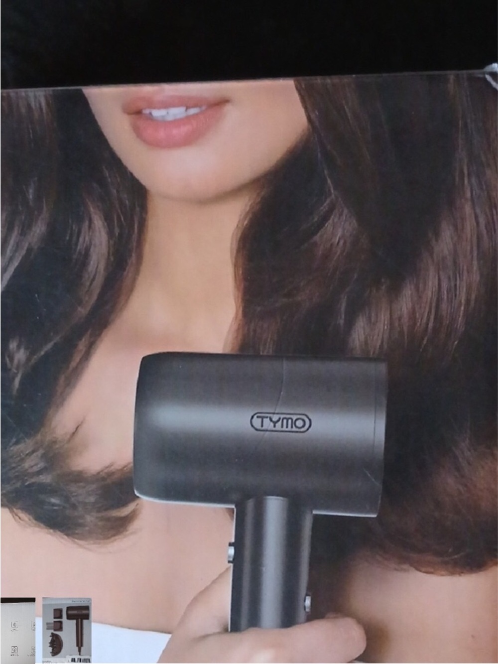 TYMO Black Women's Hair Dryer - Lightweight Salon Performance.   D